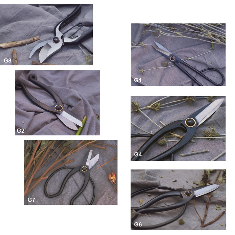 ZhenSanHuan Forged Gardening Scissors, Flower Twig Shears