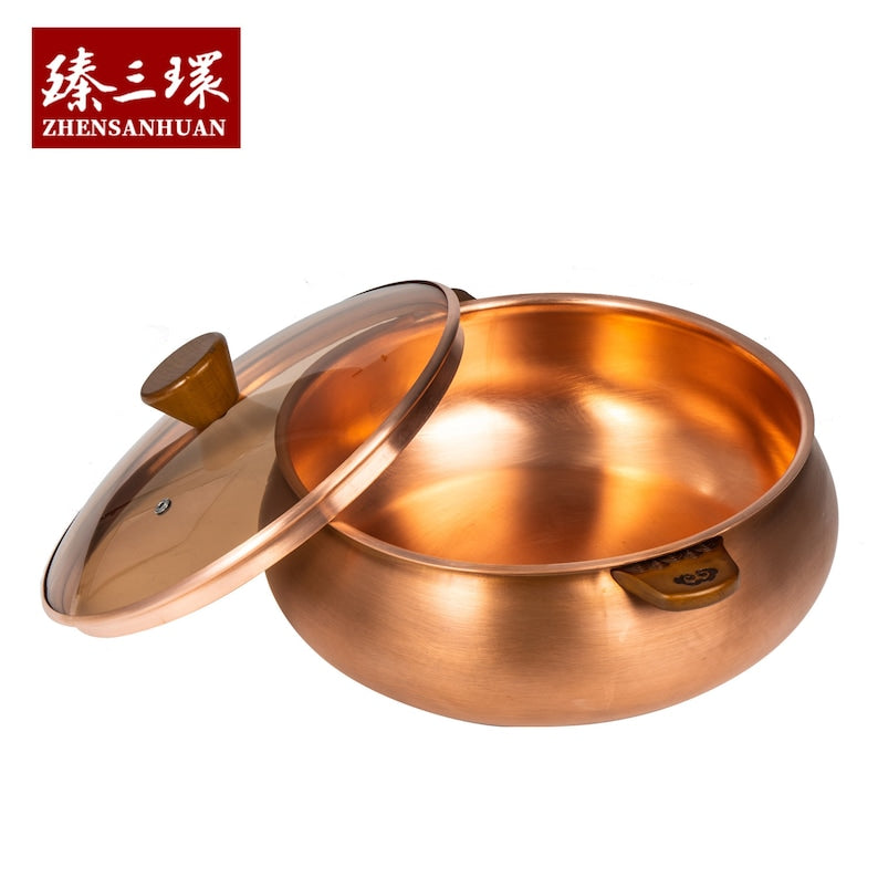 Zhangqiu ZhenSanHuan Chinese Traditional old fashioned Copper Hot Pot