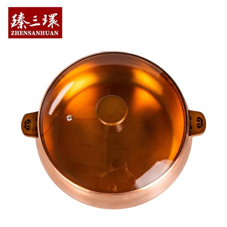 Zhangqiu ZhenSanHuan Chinese Traditional old fashioned Copper Hot Pot