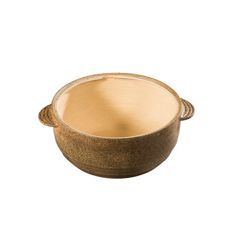 ZhenSanHuan Handmade Earthenware Clay Pot Casserole