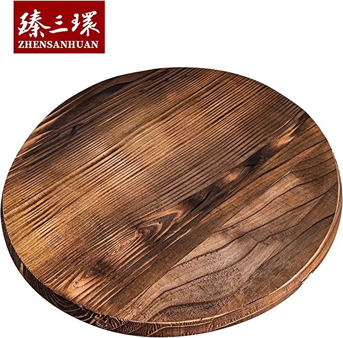 ZhenSanHuan Natural Wood Wok Lid